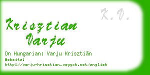 krisztian varju business card