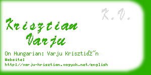 krisztian varju business card